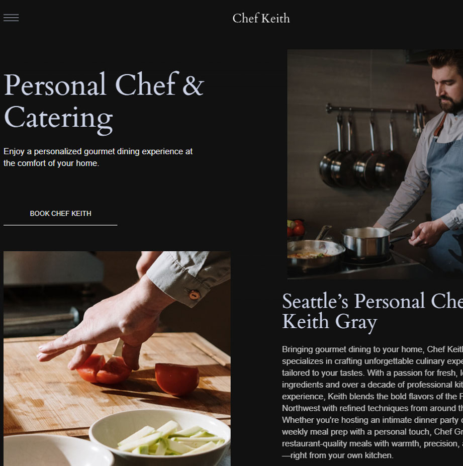 Featured chef website