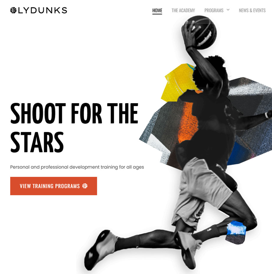 Featured sports training website